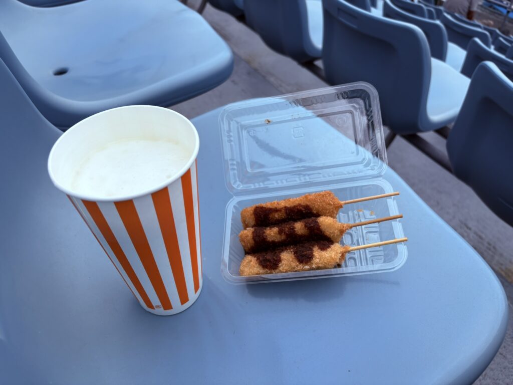 ナゴヤ球場の串カツとビール