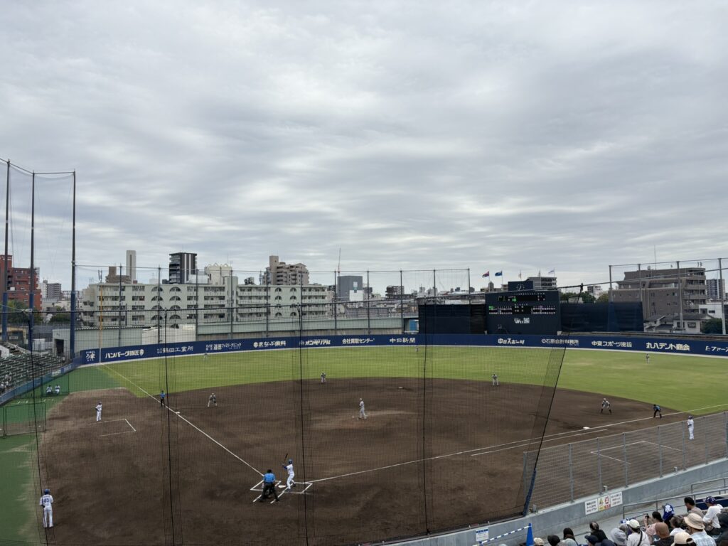 ナゴヤ球場のグラウンド
