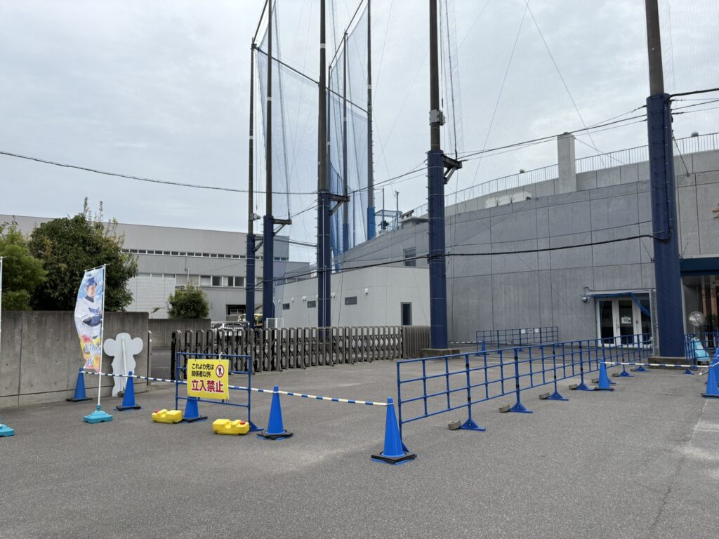 ナゴヤ球場の関係者通路