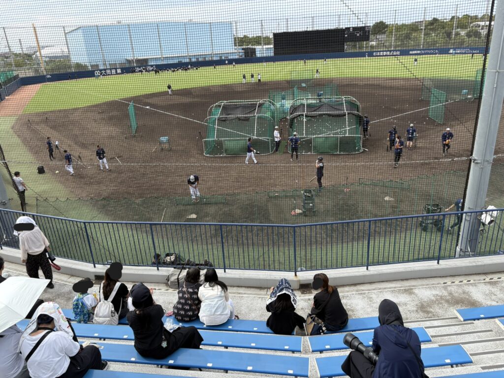 杉本商事バファローズスタジアム舞洲の練習見学会