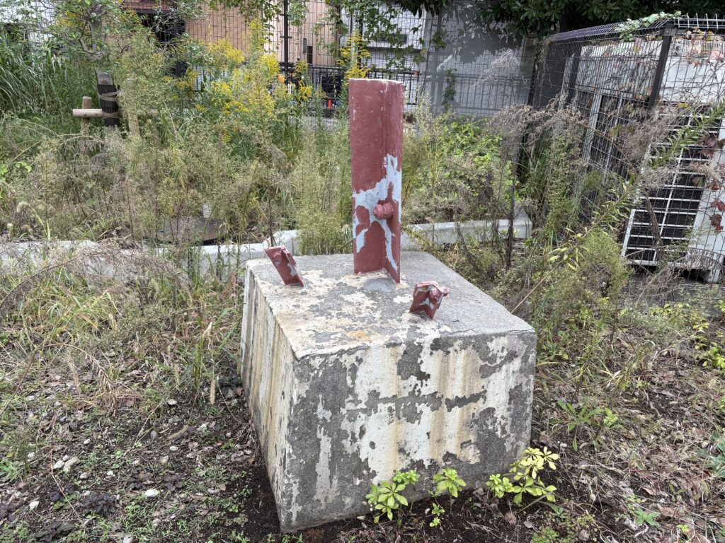 川崎球場の鉄骨