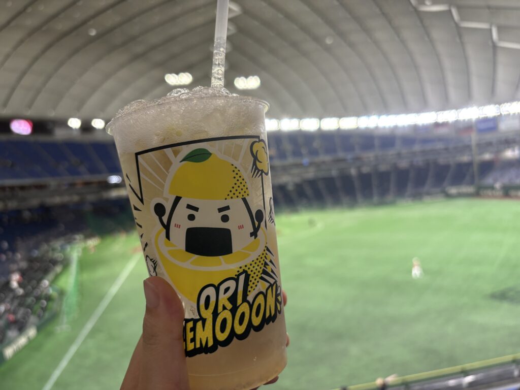 東京ドームでオリレモン
