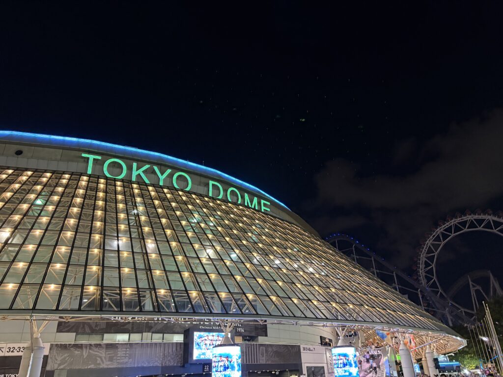 夜の東京ドーム