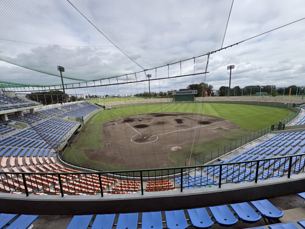 えイジェックスタジアム上段からの眺め